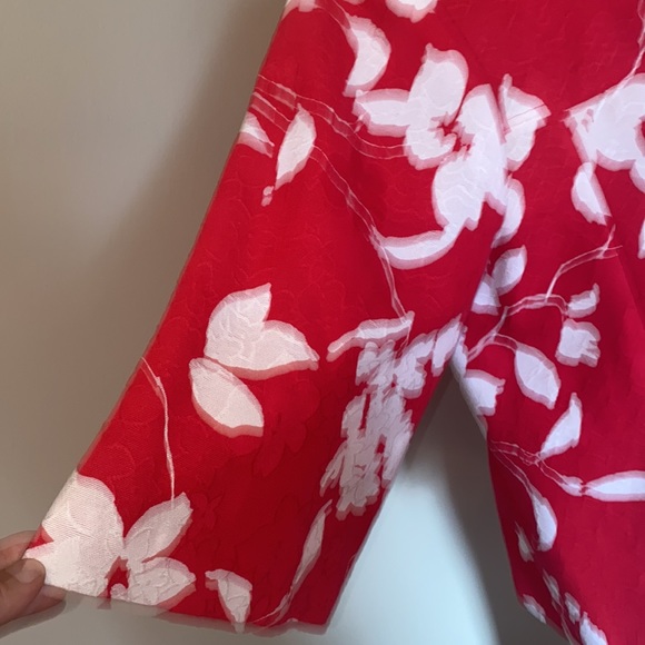 🌟NWT Cold water creek red & white jacket🌟 - Picture 8 of 12